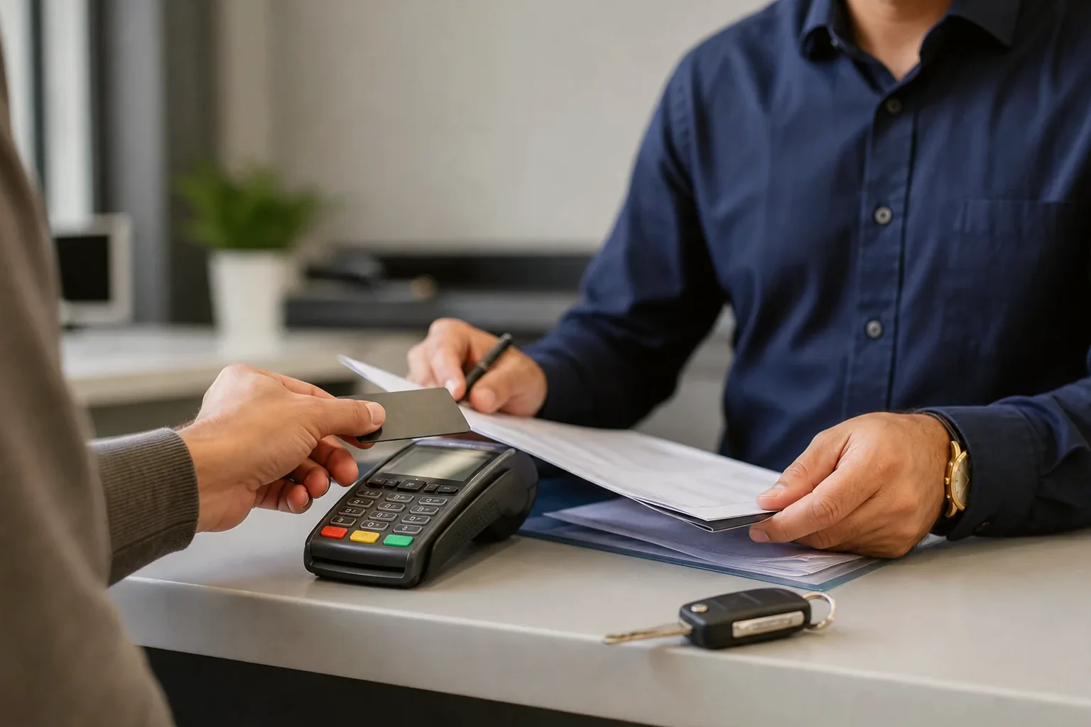 Pagamento de débitos de veículo realizado por profissional em Jandira.